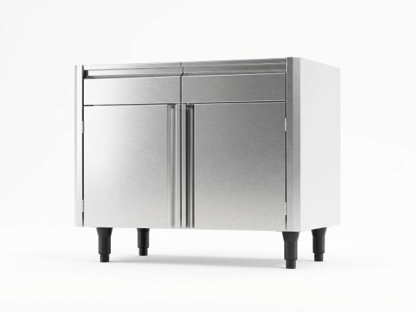 Meuble bas sans dessus 2 portes + 2 tiroirs