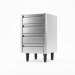 Meuble bas sans dessus inox cuisine pro Sofinor
