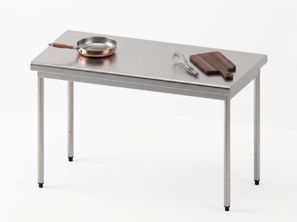Table sur mesure à bords rayonnés inox 304 Sofinor