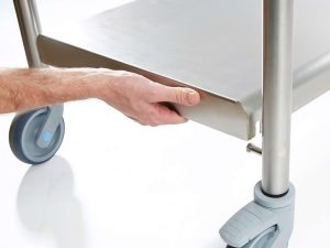 Étagère pleine bords rayonnés pour tables et plonges rayonnées