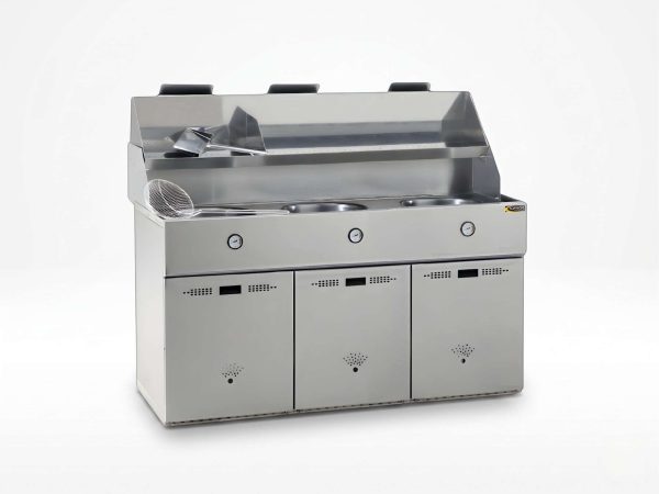 Friteuse gaz 3 cuves type DEFI par Sofinor