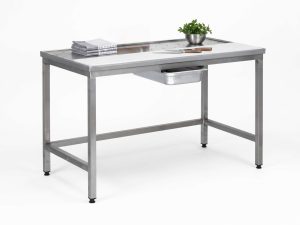 Table tradition de dessouvidage à pieds carrés soudés Sofinor