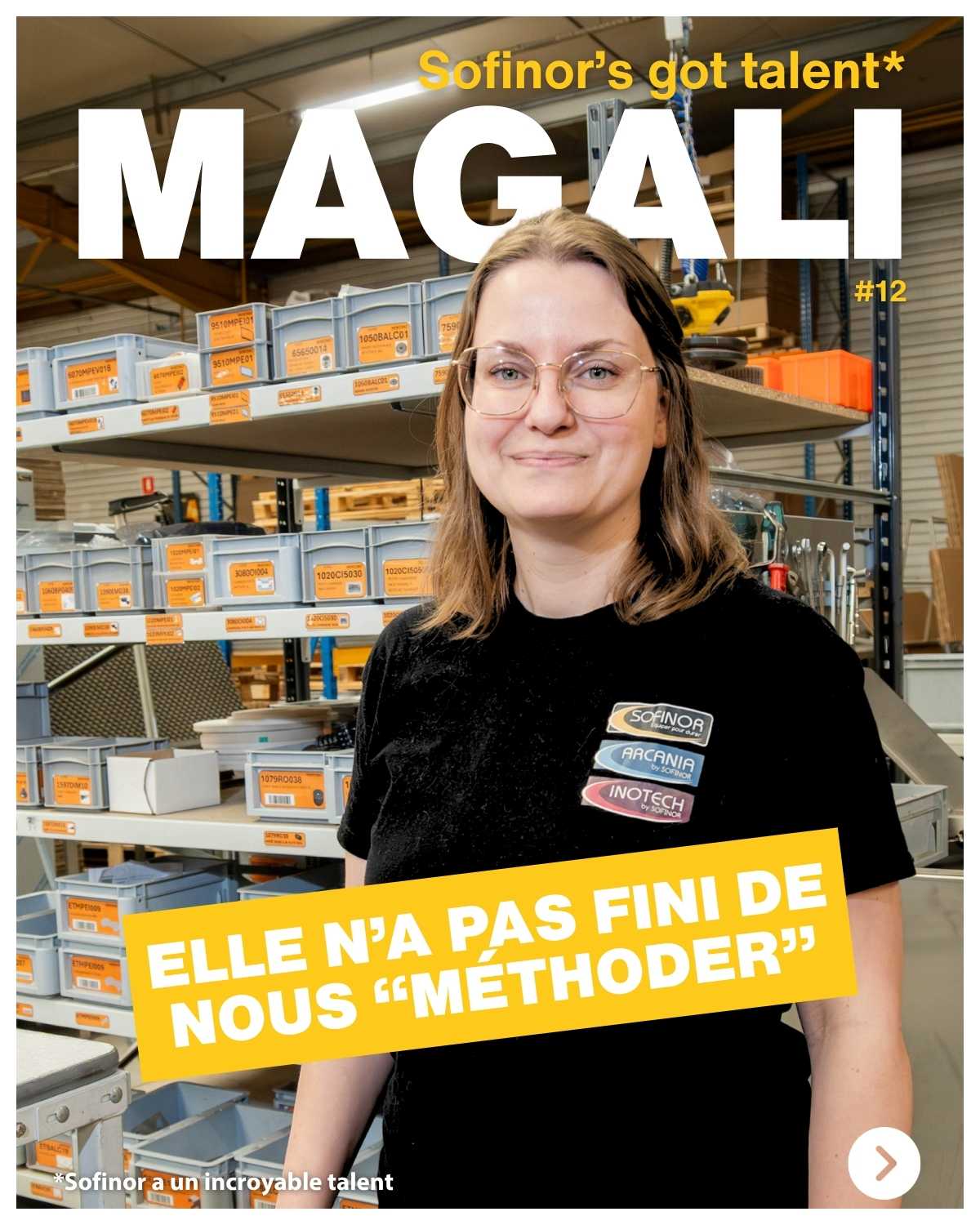 Portrait de Magali, technicienne méthodes chez Sofinor